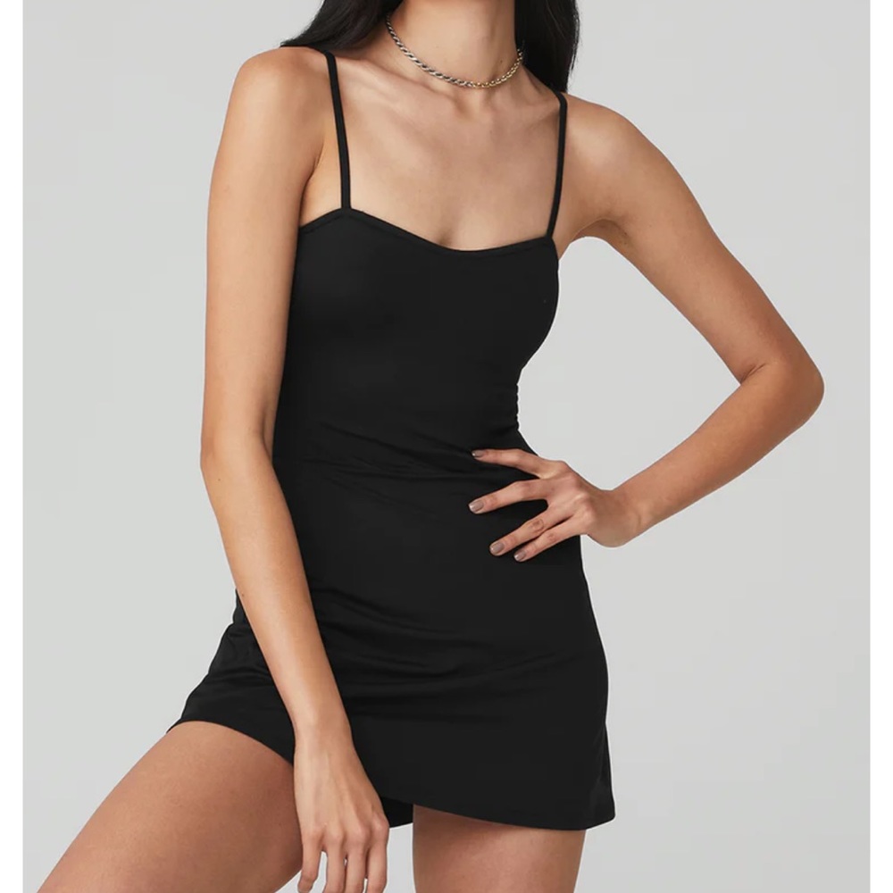 Alo yoga black tennis dress